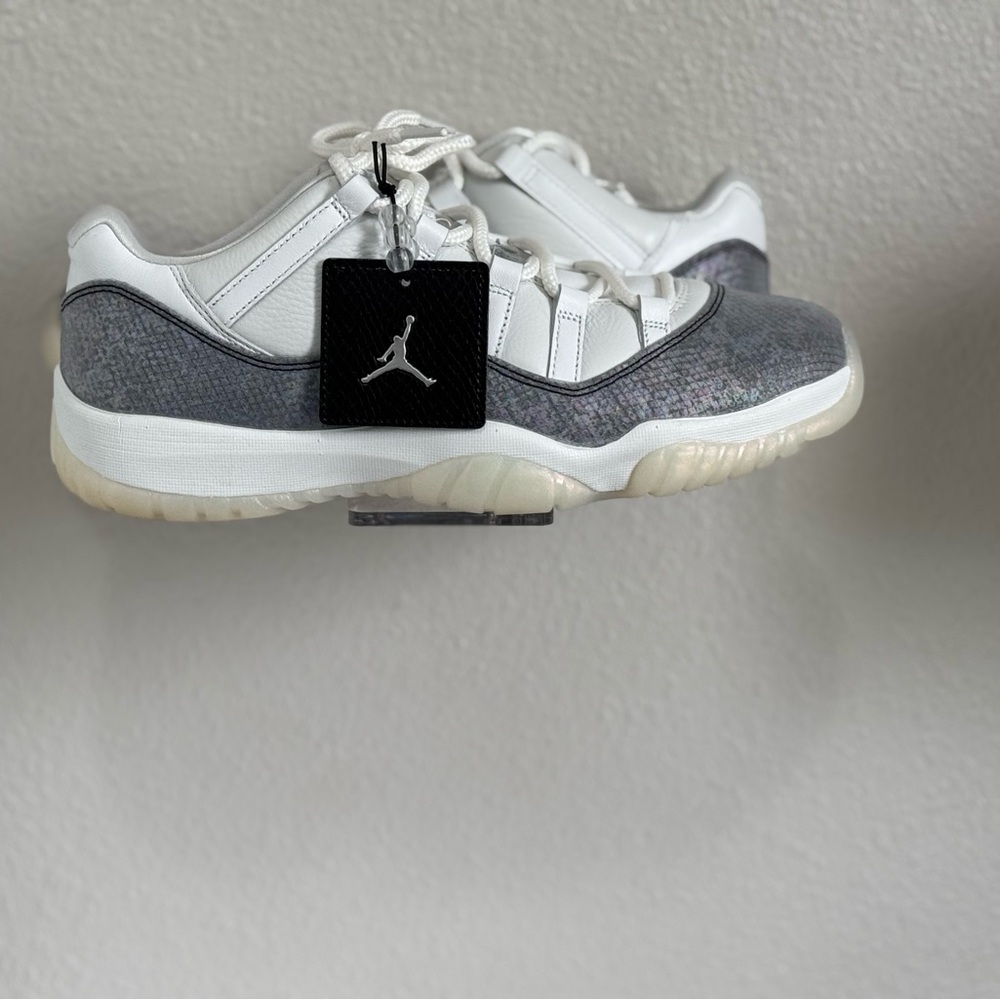 Jordan White and Gray Classic Sneakers